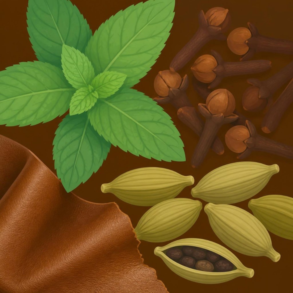 [8164-COS] Esencia Menta,Especias,Cuero (Cosmética e higiene personal)